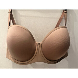 ThirdLove 24/7 Classic Strapless Bra Beige Nude 38E